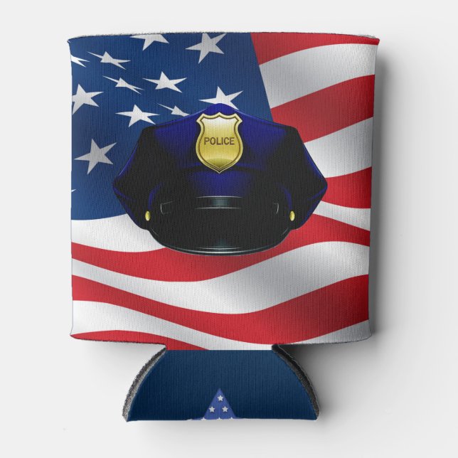 Police - Law Enforcement Can Cooler - srf (Front)