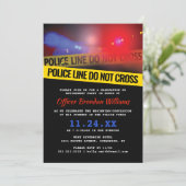 Police Law Enforcement Party Invitation (Standing Front)