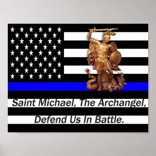 Police law enforcement prayer poster