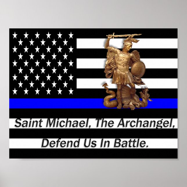 Police law enforcement prayer poster (Front)