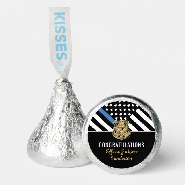 Police Law Enforcement Retirement Party Hershey®'s Kisses® (Front)