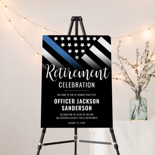 Police Law Enforcement Retirement Party Welcome