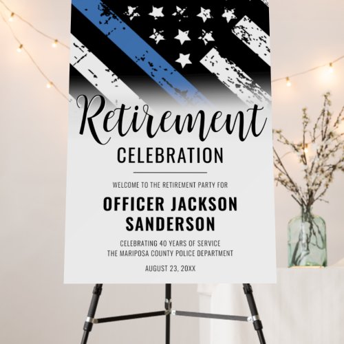 Police Law Enforcement Retirement Party Welcome