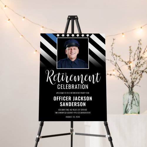 Police Law Enforcement Retirement Photo Welcome