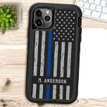 Police - Law Enforcement USA Flag -Thin Blue Line OtterBox Symmetry iPhone 12 Pro Case