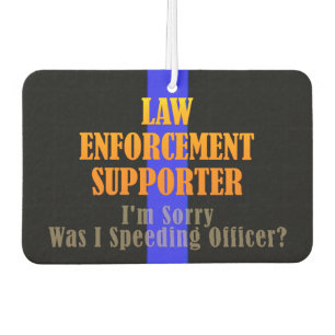 Police LEO Supporter Thin Blue Line Air Freshener