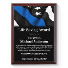 Police Life Saving Personalized Thin Blue Line
