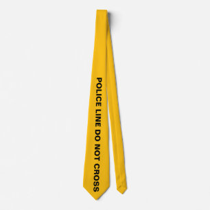 POLICE LINE DO NOT CROSS Funny Neck Tie
