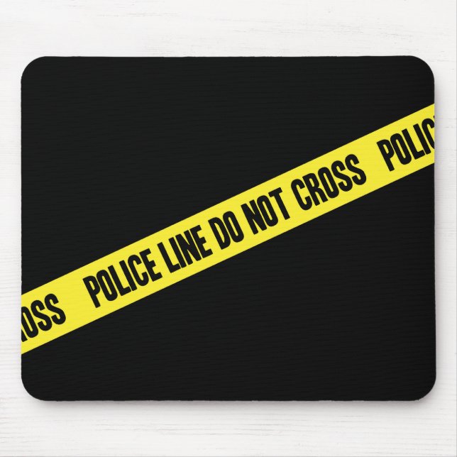 Police Line DO NOT CROSS Mouse Pad (Front)
