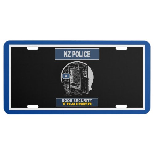 POLICE LOCK UP LICENSE PLATE