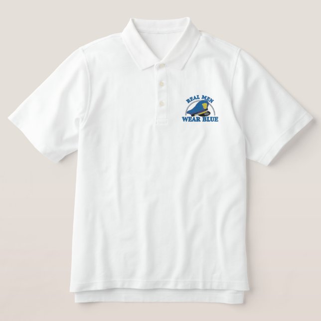 Police Logo Embroidered Polo Shirt (Design Front)