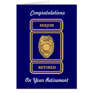 Law Enforcement Retirement Cards | Zazzle