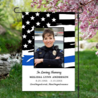 Police Memorial Thin Blue Line Sympathy Cemetery