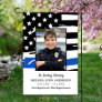 Police Memorial Thin Blue Line Sympathy Cemetery  Garden Flag