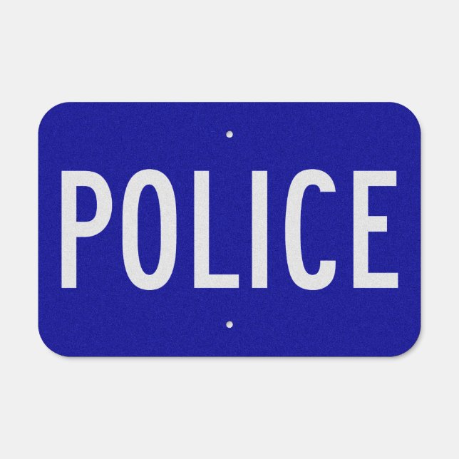 Police Metal Sign (Front)