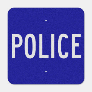 Police Metal Sign