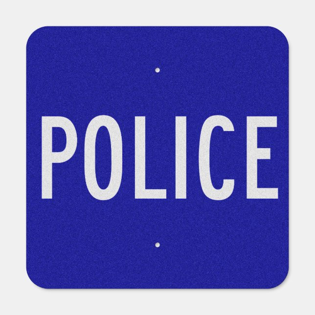 Police Metal Sign (Front)