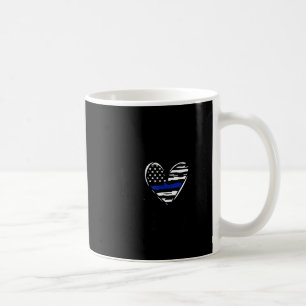 Police mom like a normal mom police officer heart coffee mug
