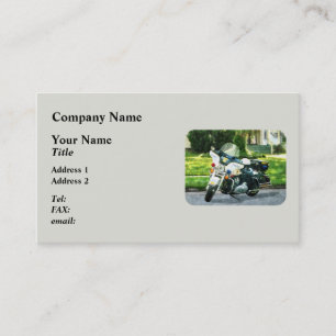 Police Motorcycle Business Card