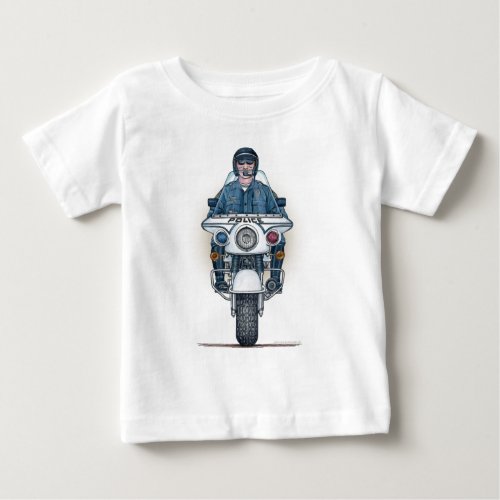 Police Motorcycle Infant T_Shirt