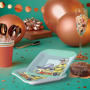 Police Motorcycle Officer Law Enforcement Paper Plates