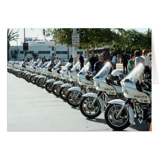 Police motorcycles cards (Front Horizontal)