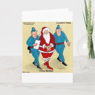 Police Navidad: Santa's Been Very Bad Holiday Card