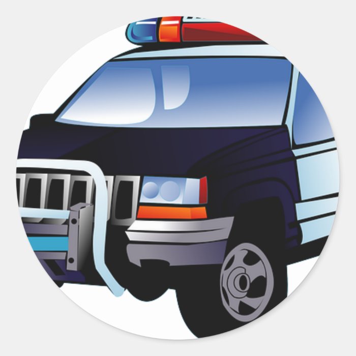 Police Office Design Car Digital Art Destiny Stickers