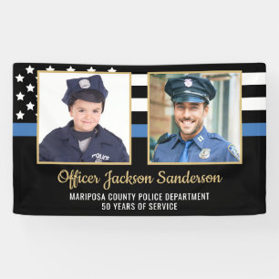 Police Officer Academy Graduation Party 2 Photo Banner