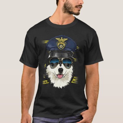 Police Officer Alaskan Malamute PD Cop Crime Scene T-Shirt