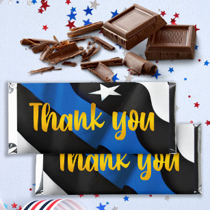 Police Officer Appreciation Thank You Candy Hershey Bar Favors
