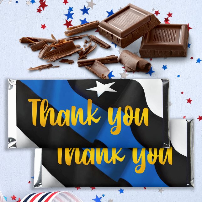 Police Officer Appreciation Thank You Candy Hershey Bar Favors (Creator Uploaded)