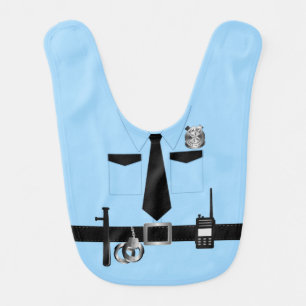 Police Officer Baby Bib