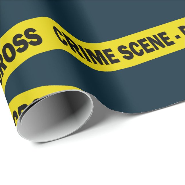 Police Officer Birthday or Retirement Office Humor Wrapping Paper (Roll Corner)