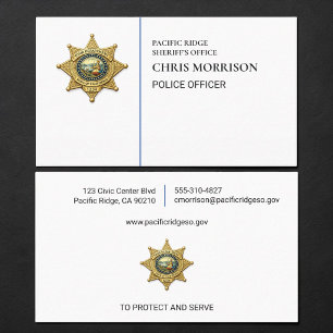Police Officer Business Card