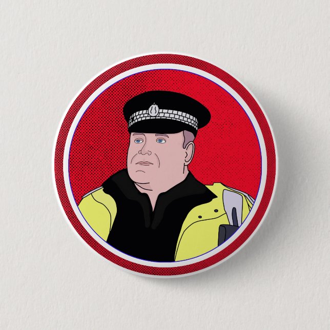 Police Officer Button (Front)