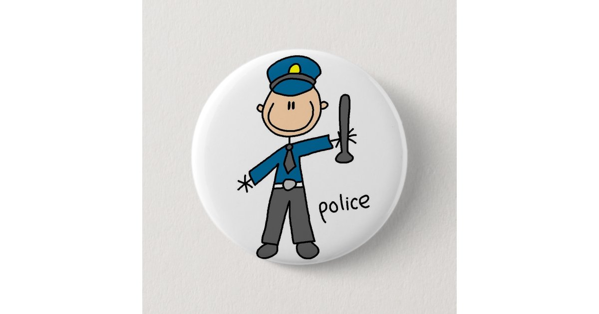 Police Officer Button | Zazzle