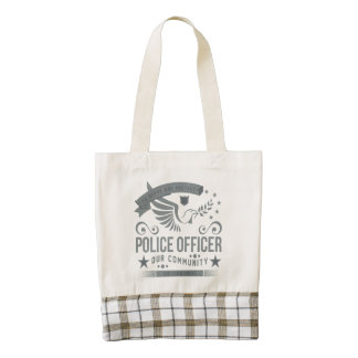 Police Officer Commitment Zazzle HEART Tote Bag
