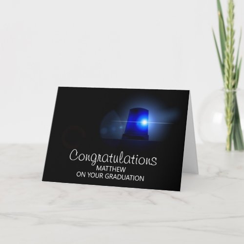 Police Officer Congratulations  Passing Out Card