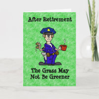 Police Officer Cop Retirement Greeting Card
