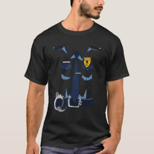 Police Officer Costume For Kids And Adult Costume  T-Shirt