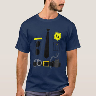 Police Officer Costume K9 Unit Dog Canine Uniform T-Shirt