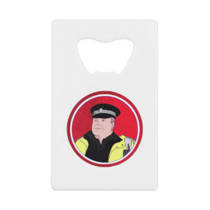 Police Officer Credit Card Bottle Opener