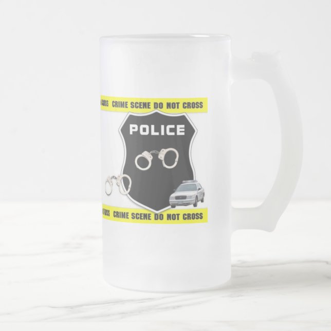 Police Officer Crime Scene Beer Stein (Right)