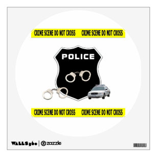 Police Officer Crime Scene Wall Decal