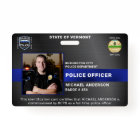 Police Officer Custom Law Enforcement Photo ID