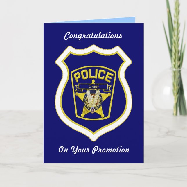 Police Officer Custom Promotion Cards (Front)