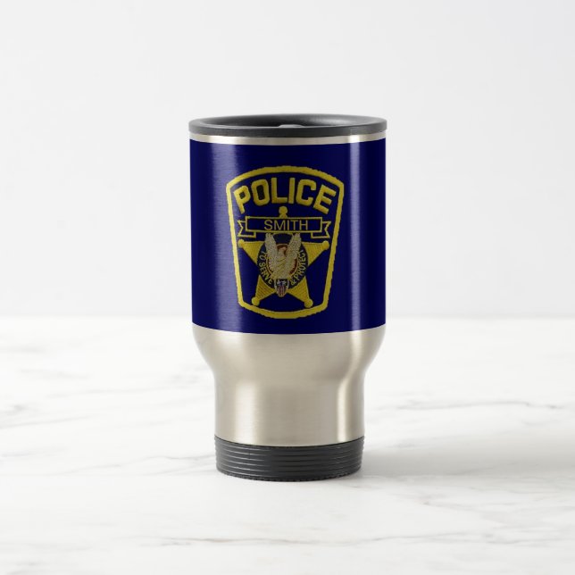 Police Officer Custom Travel Mug (Center)
