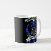 Police Officer Dad Shield Badge Coffee Mug (Front Right)