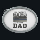 Police Officer Dad Vintage Flag Shirt Design_1 Belt Buckle<br><div class="desc">Police Officer Dad Vintage Flag Shirt Design_1</div>